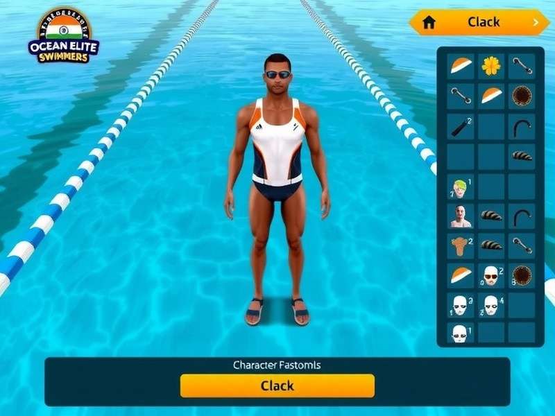 Ocean Elite Swimmers Game Screenshot